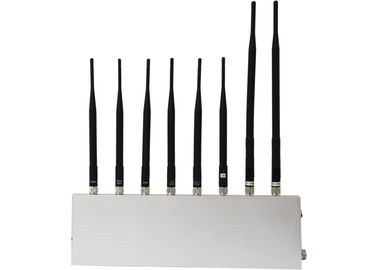 Cell Phone Signal Jammer + GPS + WIFI + Walkie Talkie / Wireless Earphone (8 antennas)