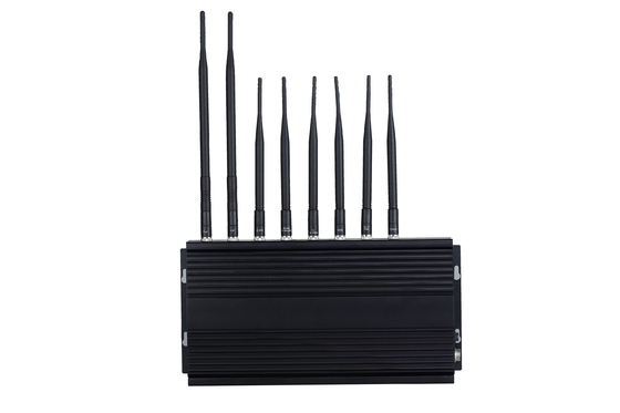 Mobile Cell Phone Signal Jammer Stationary 8 Antennas 3G WIFI